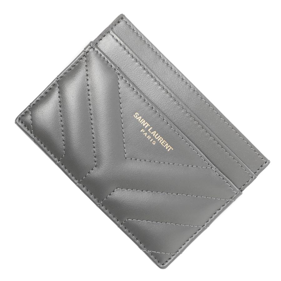 SAINT LAURENT サンローラン カードケース グレー レディース 650954 