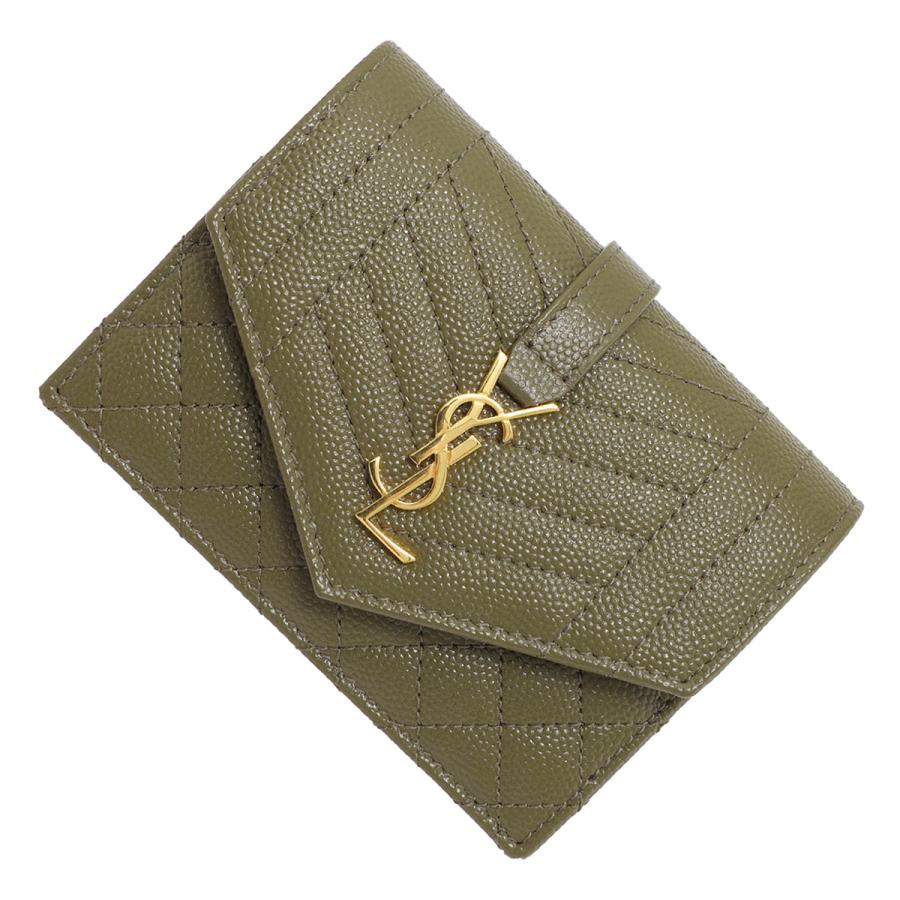 SAINT LAURENT サンローラン コインケース MONOGRAM グリーン