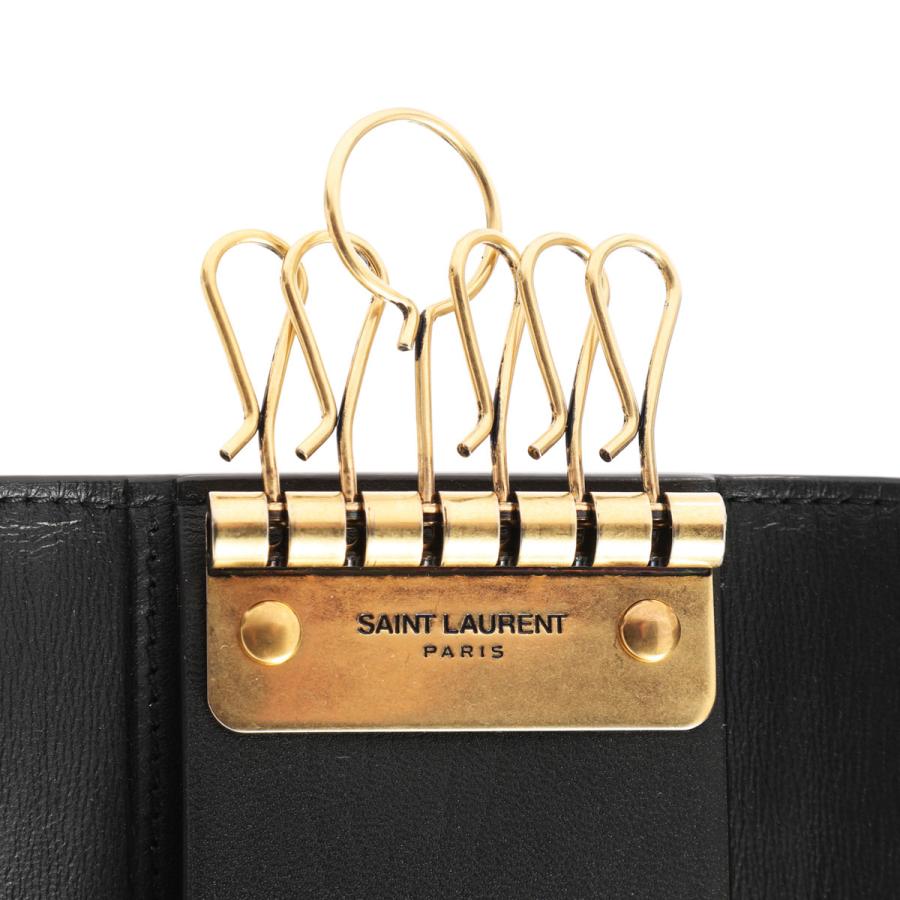 SAINT LAURENT サンローラン キーケース ブラック メンズ 654227-dzedw