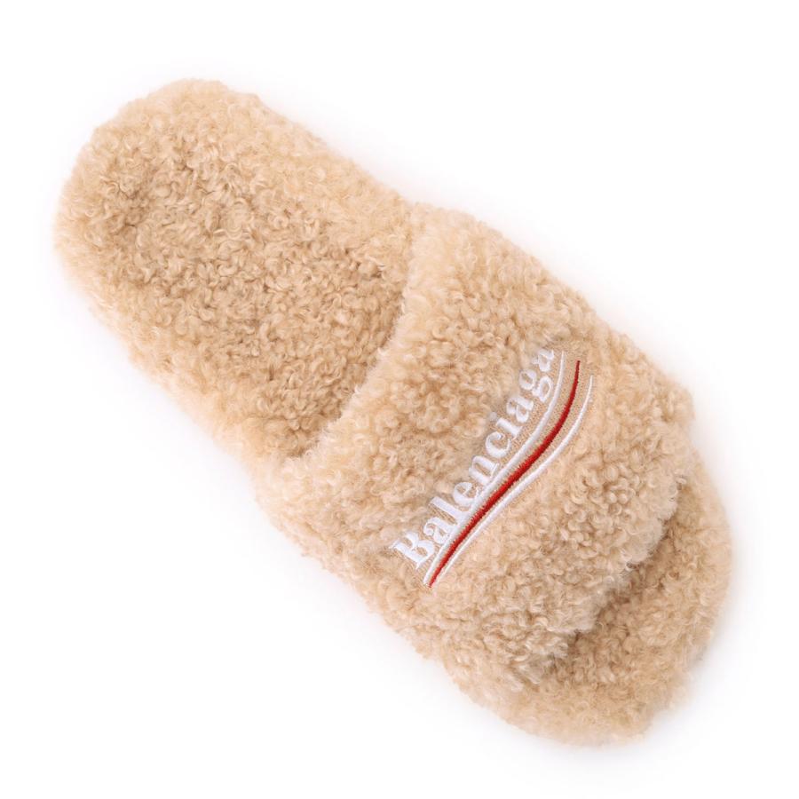BALENCIAGA（バレンシアガ） サンダル FURRY SLIDE ベージュ