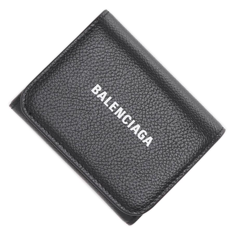 BALENCIAGA バレンシアガ 3つ折り財布 小銭入れ付き CASH ブラック 