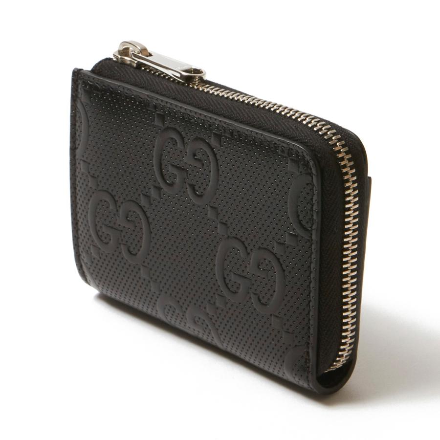 グッチ GUCCI ラウンドファスナー 財布 GG Emboss ブラック グッチ GUCCI ラウンドファスナー 財布 GG Emboss ブラック