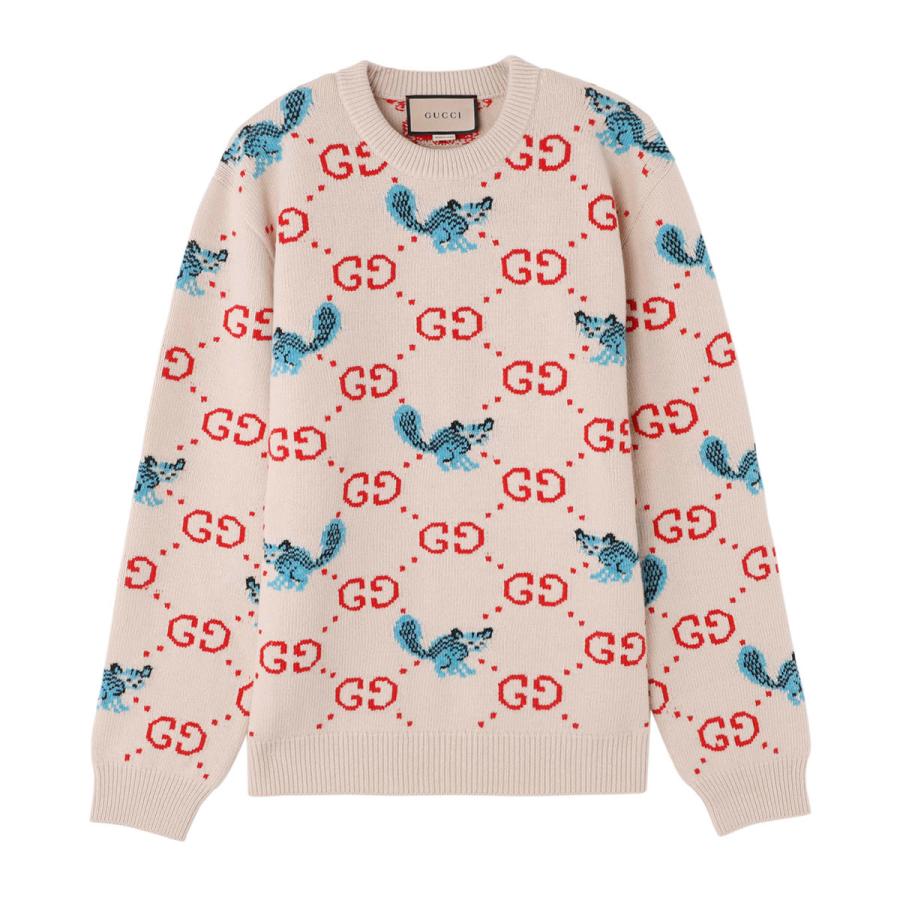 GUCCI GG柄シルバーベルベット 長袖カットソー レディース　K-416 GUCCI（グッチ） ネックレス レディース スクエア プレート ペンダント