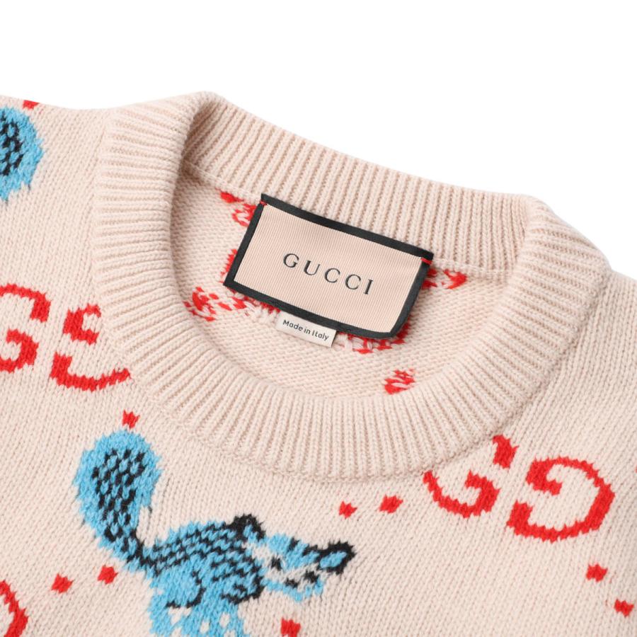 GUCCI（グッチ） クルーネックニット FREYA HARTAS GG ベージュ メンズ