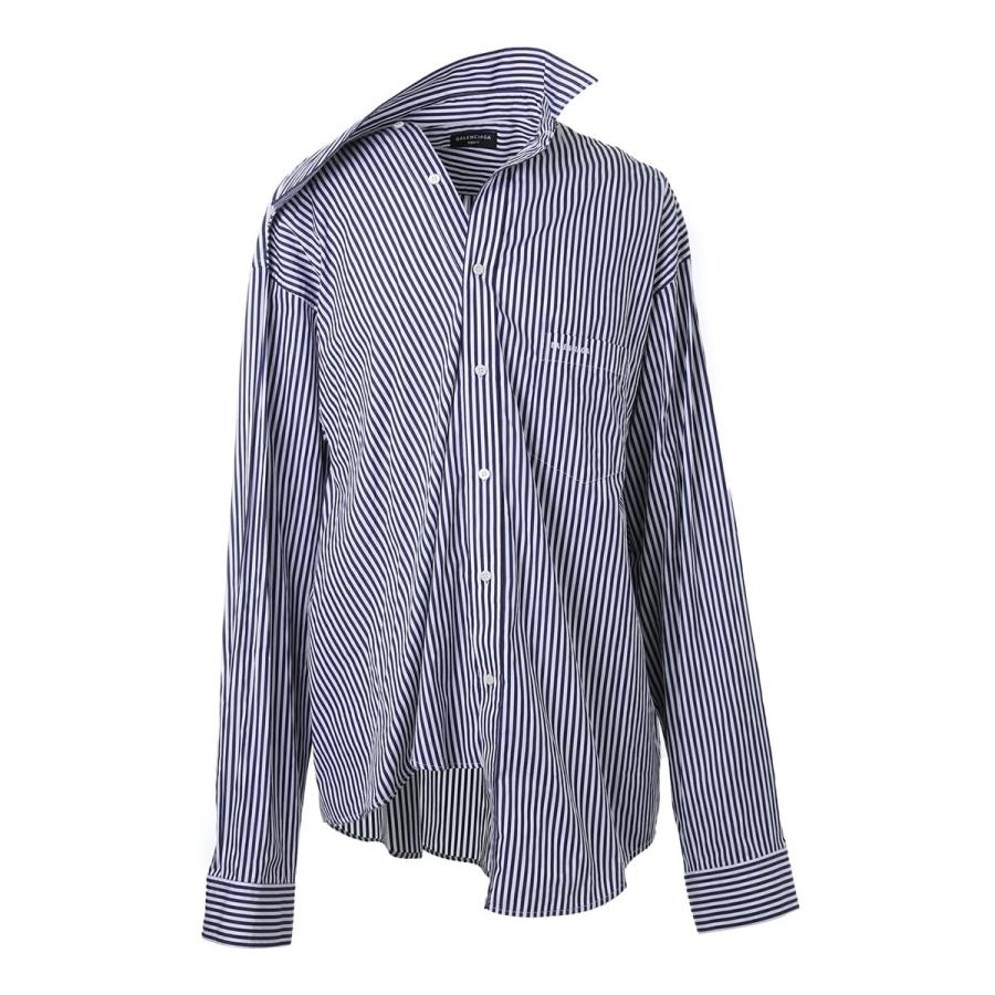 バレンシアガ Balenciaga カジュアルシャツ Twisted Shirt ブルー メンズ Tim36 8502 Tim36 モダンブルーyahoo 店 通販 Yahoo ショッピング