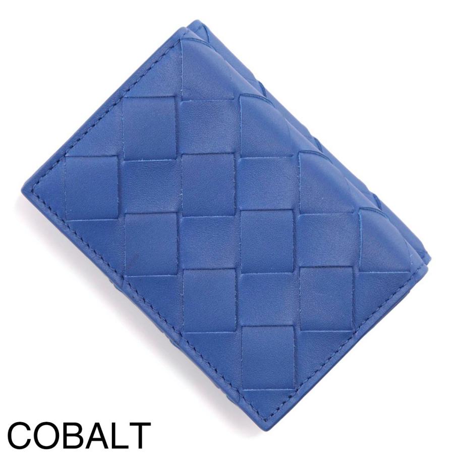 ボッテガヴェネタ　二つ折り財布　青 BOTTEGA VENETA ボッテガヴェネタ 財布 レディース 二つ折り財布