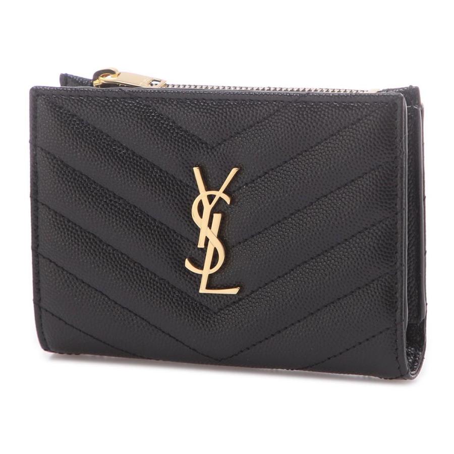 SAINT LAURENT サンローラン 2つ折り財布 小銭入れ付き MONOGRAM