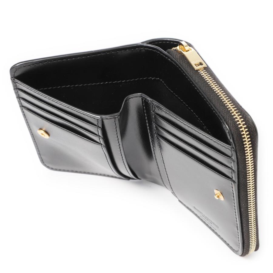 サンローラン SAINT LAURENT 2つ折り財布 小銭入れ付き ブラック レディース 668319-03p0j-1000 :668319- 03p0j-1000:モダンブルー!店 通販 サンローラン SAINT LAURENT 2つ折財布 ブラック 668319 03P0J 1000 レディース