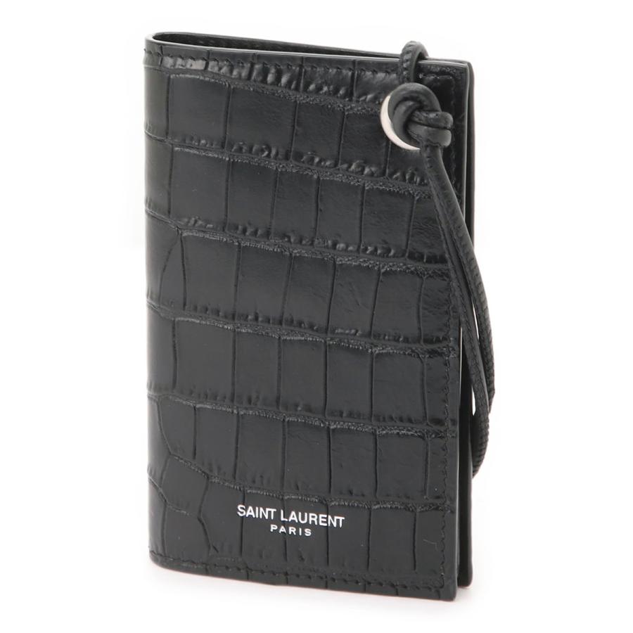 SAINT LAURENT サンローラン カードケース PARIS ブラック