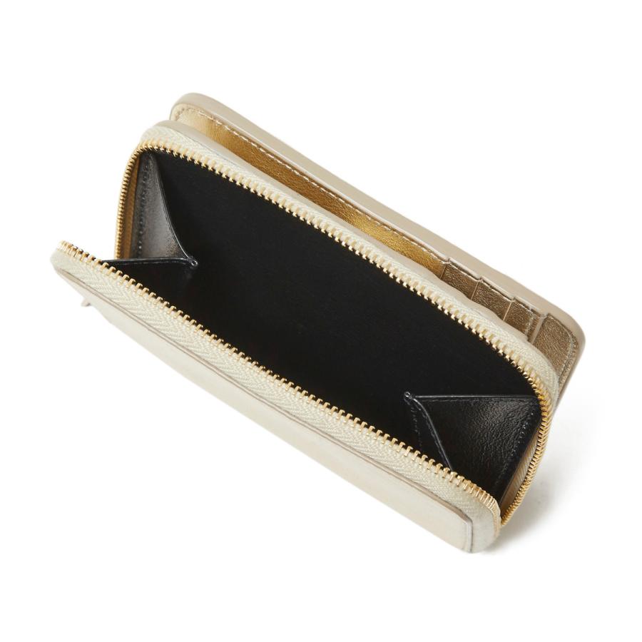 SAINT LAURENT サンローラン 2つ折り財布 小銭入れ付き ゴールド