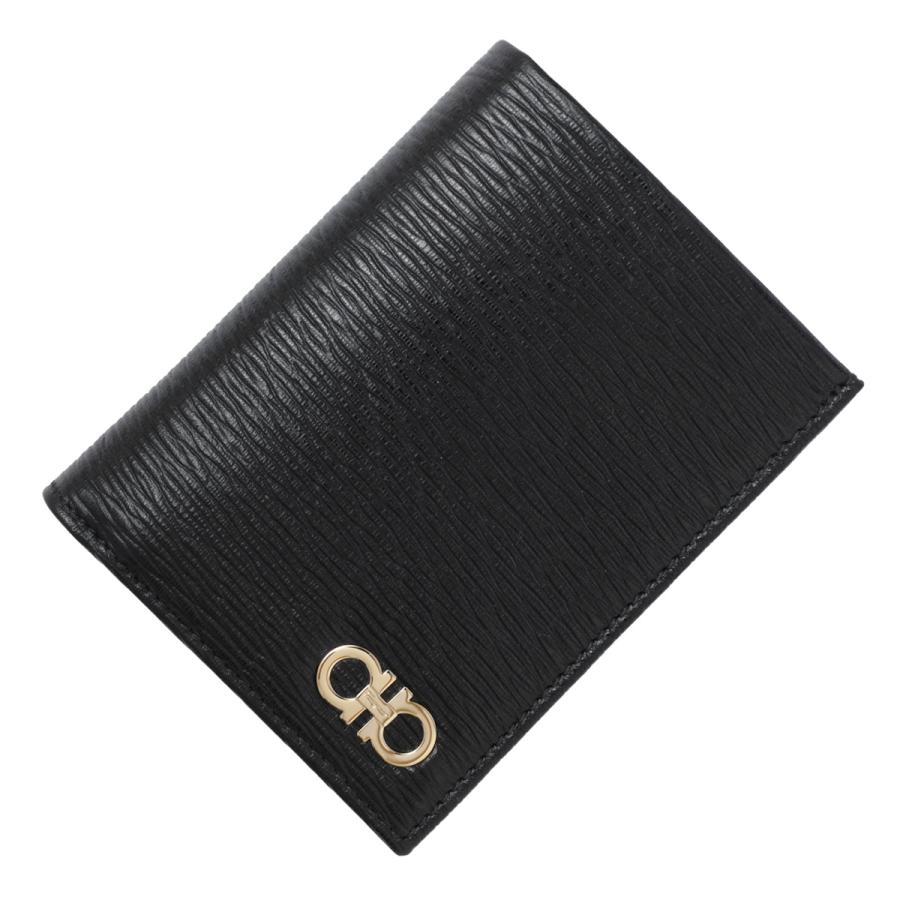FERRAGAMO（フェラガモ） FERRAGAMO 2つ折り財布 ブラック メンズ