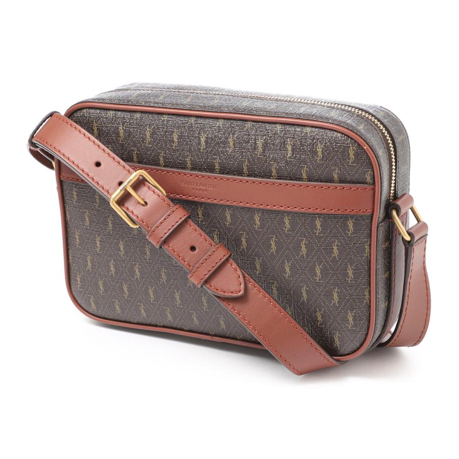サンローラン SAINT LAURENT ショルダーバッグ LE MONOGRAMME CAMERA BAG カメラバッグ ブラウン メンズ