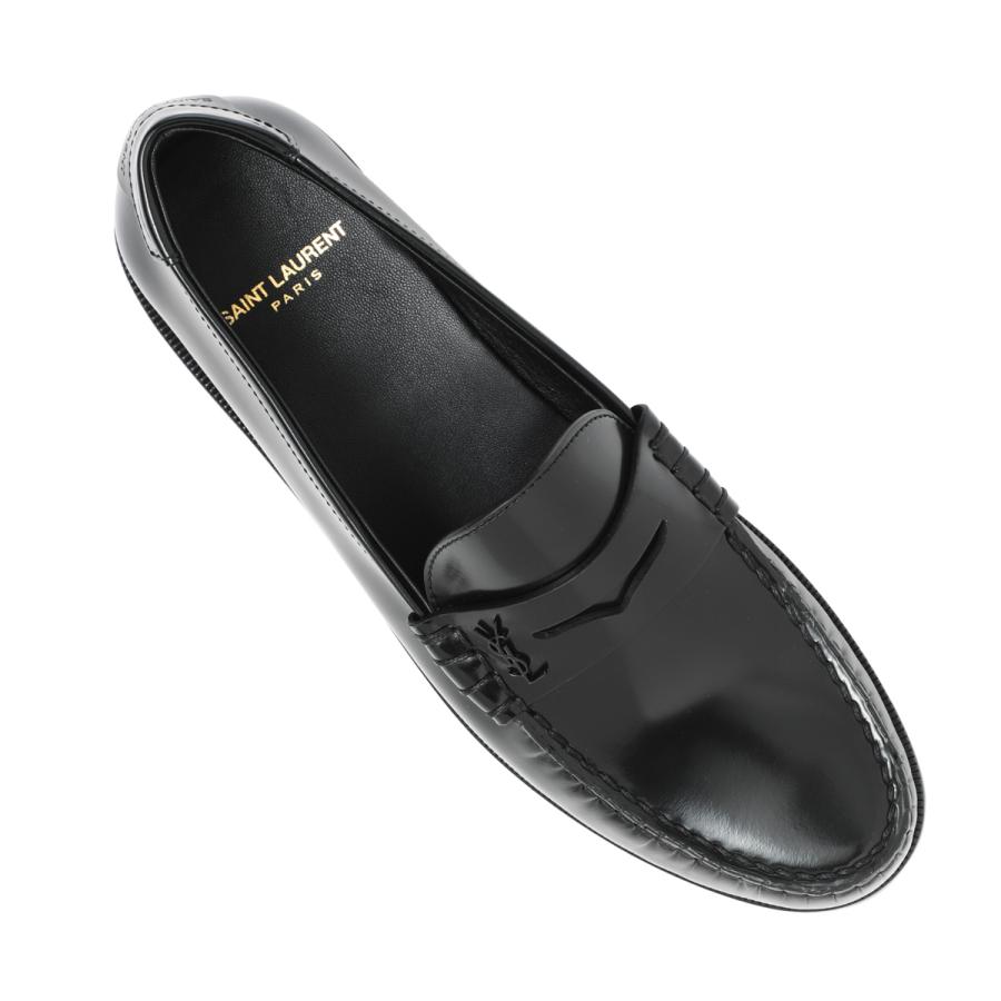 中古美品SAINT LAURENT ブラックローファー　メンズ41 SAINT LAURENT サンローラン ローファー LE LOAFER 15 ブラック