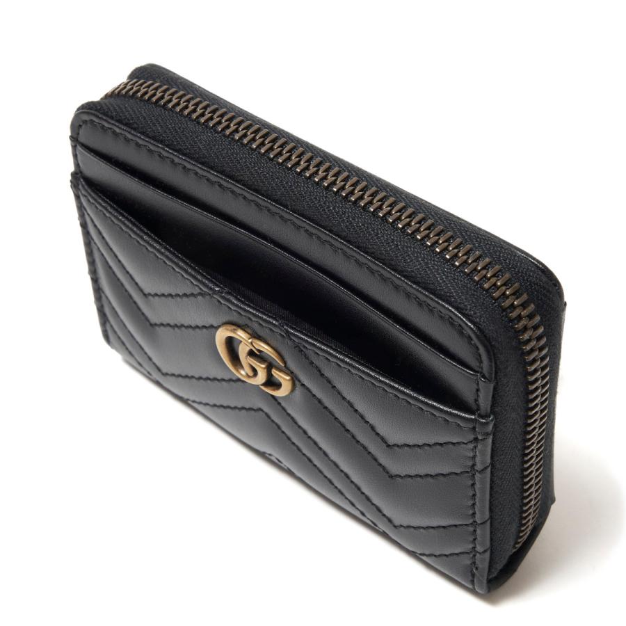 GUCCI（グッチ） カードケース 小銭入れ付き GG Marmont ブラック