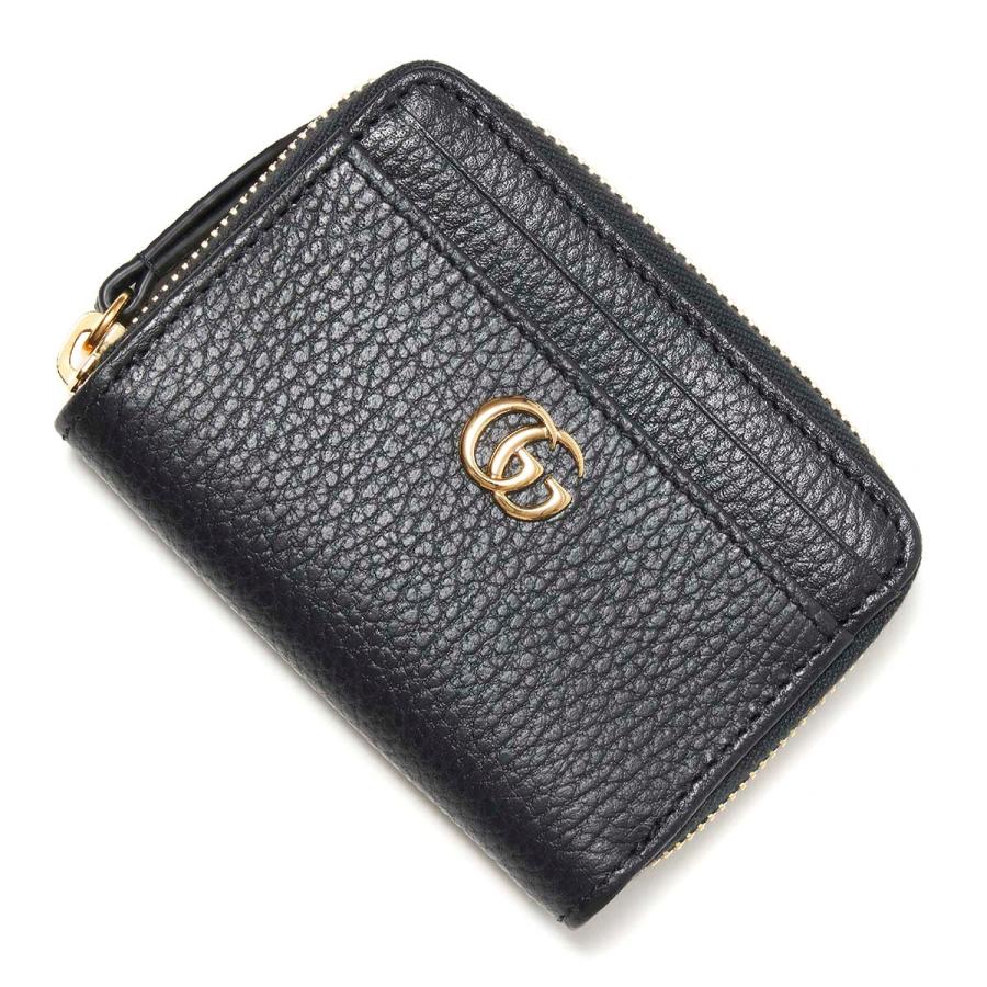 GUCCI（グッチ） カードケース 小銭入れ付き GG Marmont ブラック