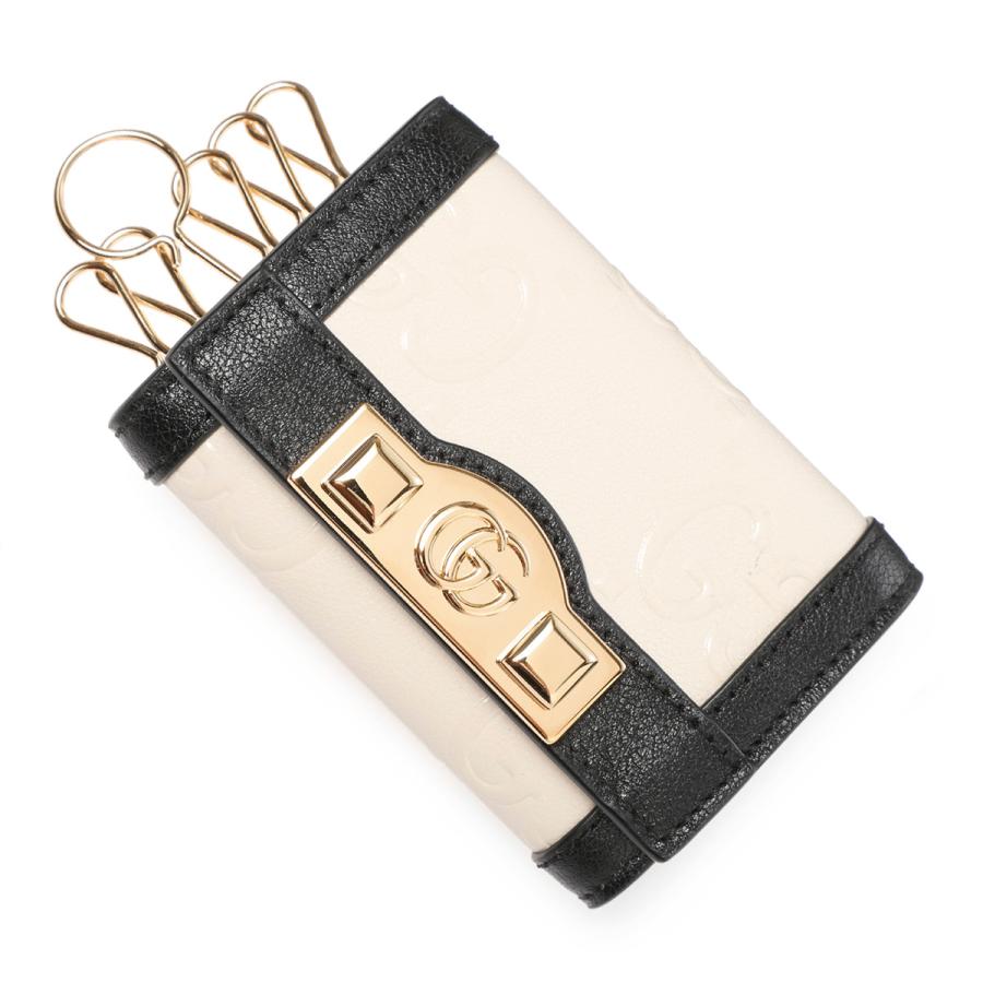 GUCCI（グッチ） キーケース GG UP LEATHER ホワイト レディース