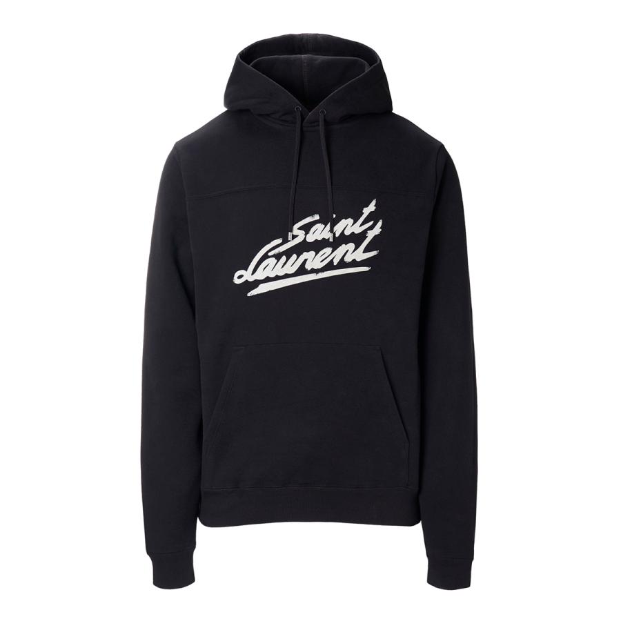 SAINT LAURENT サンローラン スウェットパーカ ブラック メンズ 677263