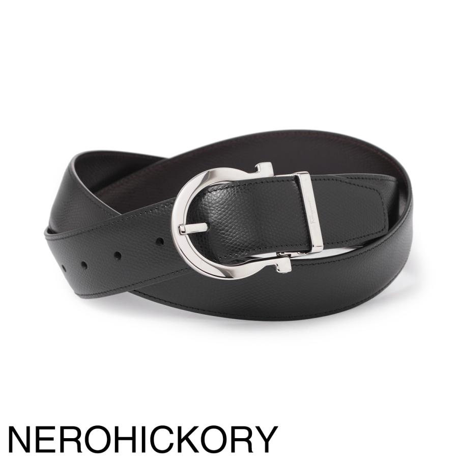 フェラガモ FERRAGAMO (Salvatore Ferragamo) リバーシブル ベルト REVERSIBLE BELT メンズ 679781-0675140-nero-hickory｜mb-y｜09