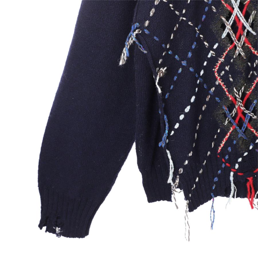 Maison Margiela（メゾンマルジェラ） クルーネックニット ブルー