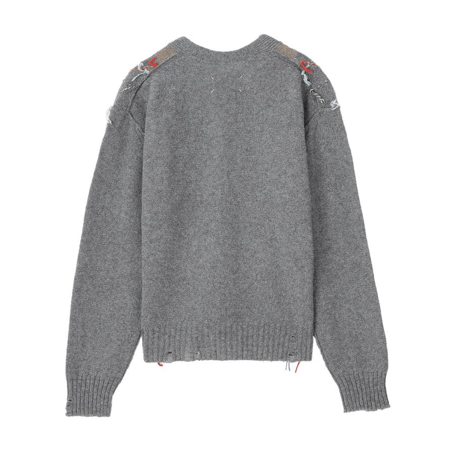 Maison Margiela メゾンマルジェラ Vネック カーディガン グレー Maison Margiela メゾンマルジェラ Vネック カーディガン グレー