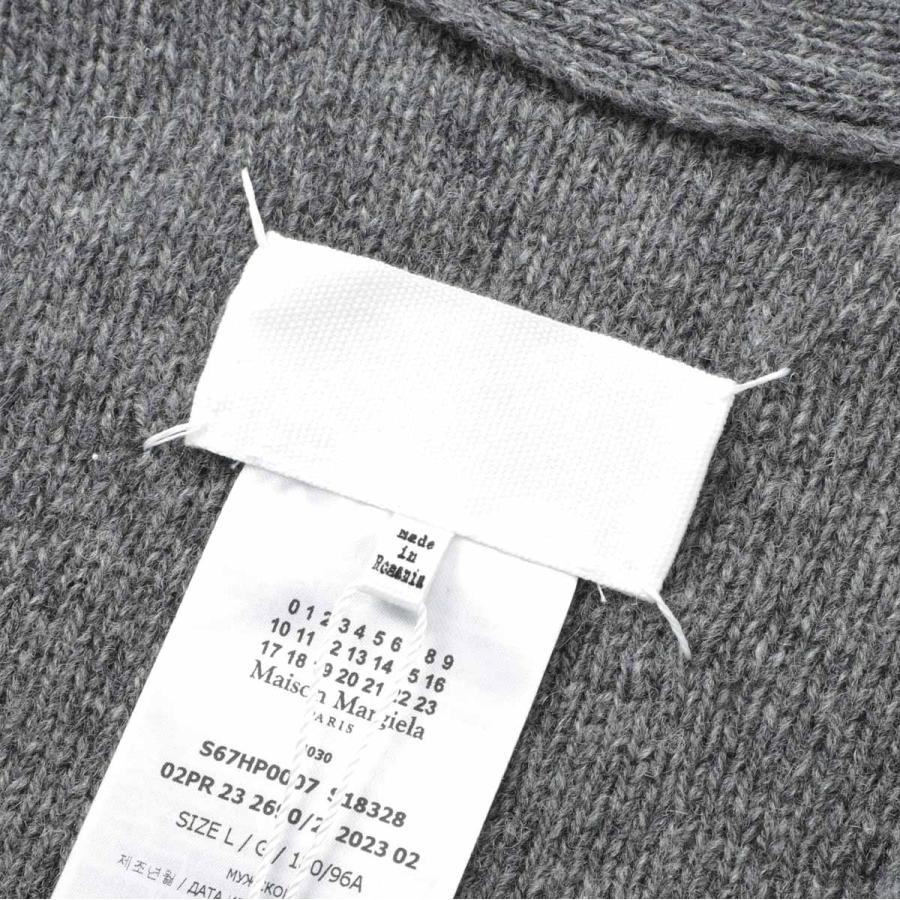 Maison Margiela メゾンマルジェラ Vネック カーディガン グレー Maison Margiela メゾンマルジェラ Vネック カーディガン グレー