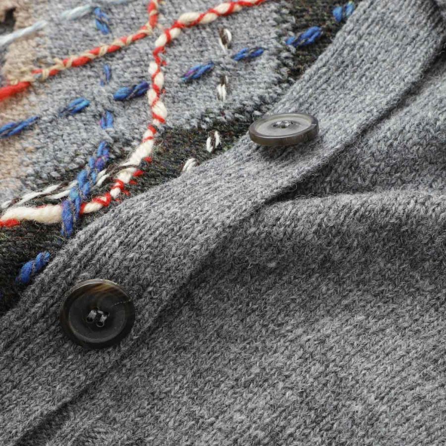 Maison Margiela メゾンマルジェラ Vネック カーディガン グレー Maison Margiela メゾンマルジェラ Vネック カーディガン グレー