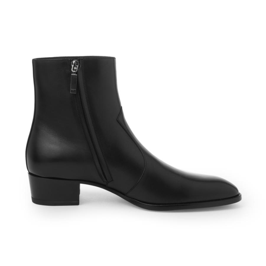 新品未使用SAINTLAURENTPARISワイアットサンローランヒールブーツ SAINT LAURENT サンローラン ブーツ WYATT ZIPPED BOOTS 大きいサイズ