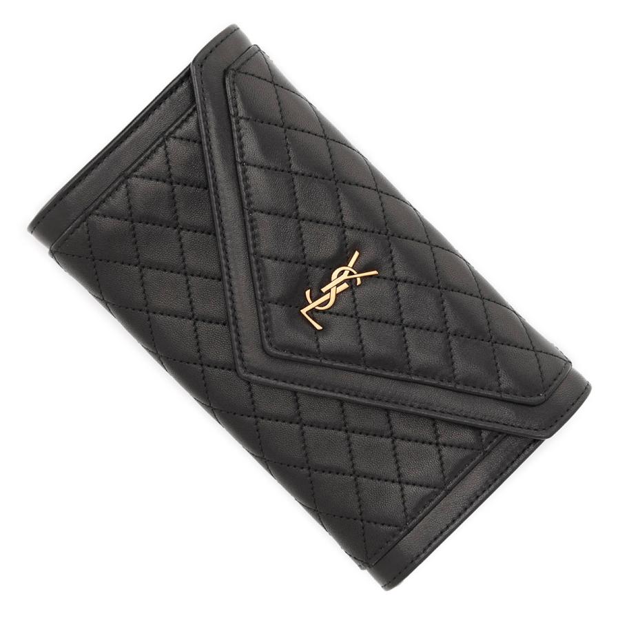 SAINT LAURENT サンローラン 長財布 小銭入れ付き GABY ブラック