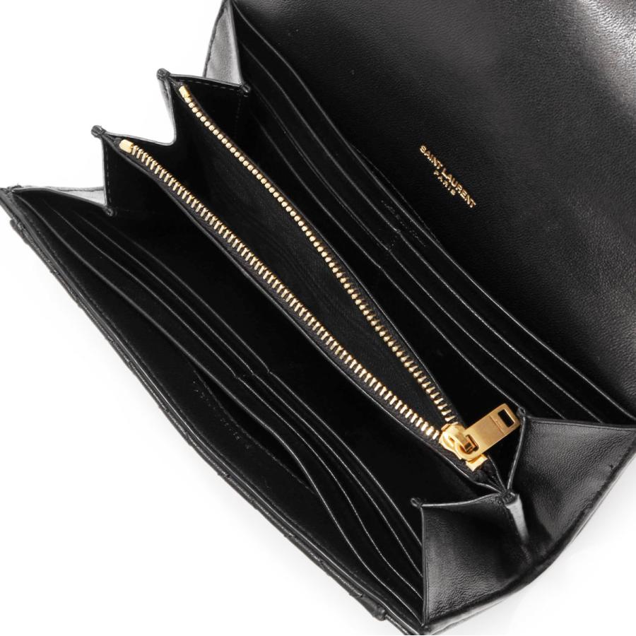 SAINT LAURENT サンローラン 長財布 小銭入れ付き GABY ブラック