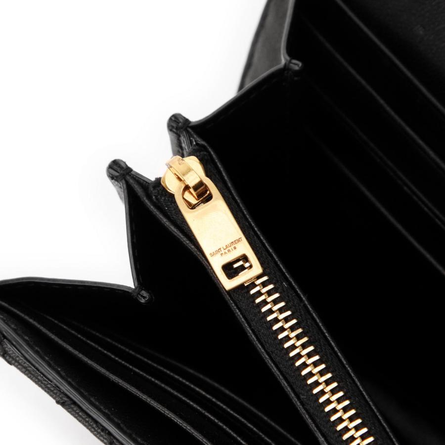 SAINT LAURENT サンローラン 長財布 小銭入れ付き GABY ブラック