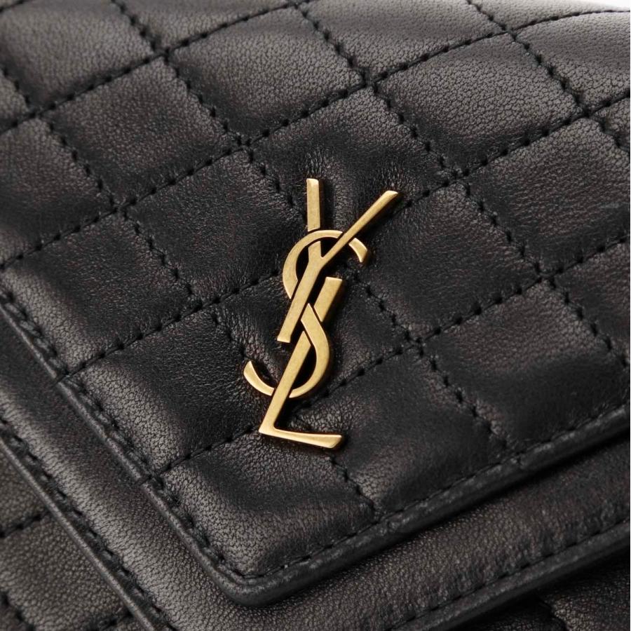 SAINT LAURENT サンローラン 長財布 小銭入れ付き GABY ブラック