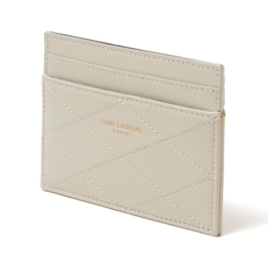 SAINT LAURENT サンローラン カードケース グレー レディース 686750