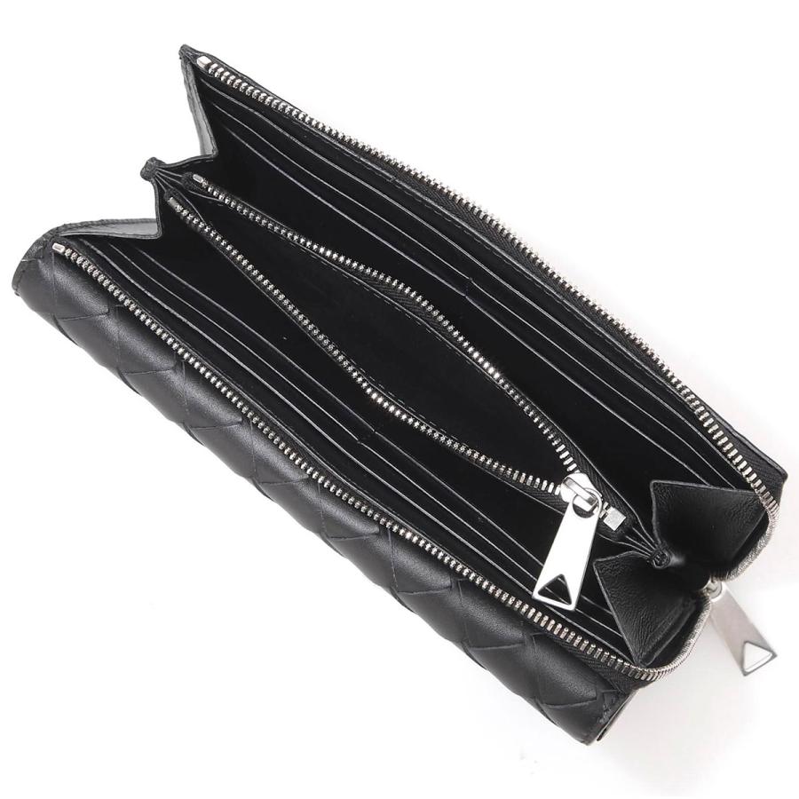 BOTTEGA VENETA / 長財布/レザー/BLK/メンズ/689975 BOTTEGA VENETA（ボッテガ・ヴェネタ） 長財布 小銭入れ付き ブラック