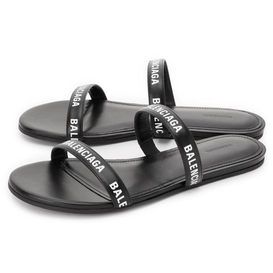 バレンシアガ BALENCIAGA フラットサンダル ROUND FLAT ブラック レディース 694999-wcae1-1090｜mb-y