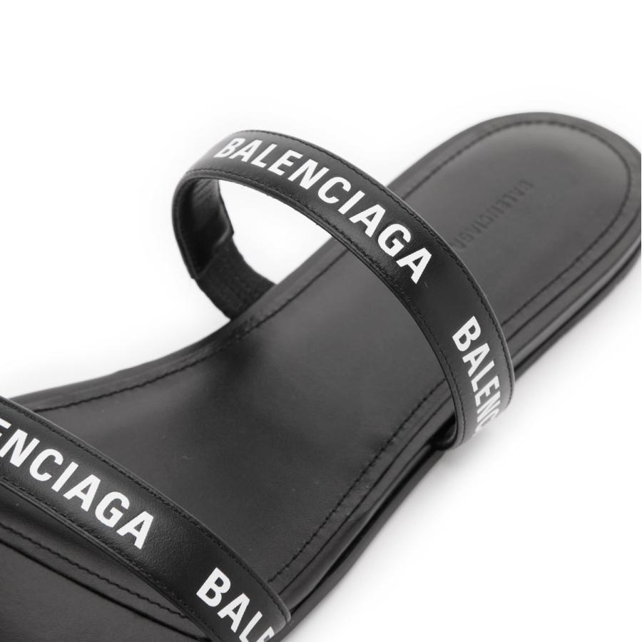 バレンシアガ BALENCIAGA フラットサンダル ROUND FLAT ブラック レディース 694999-wcae1-1090｜mb-y｜07