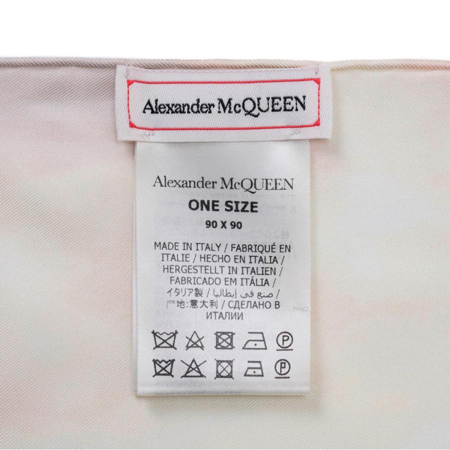 アレキサンダーマックイーン ALEXANDER McQUEEN スカーフ ブルー レディース 696598-3001q-4975｜mb-y｜04