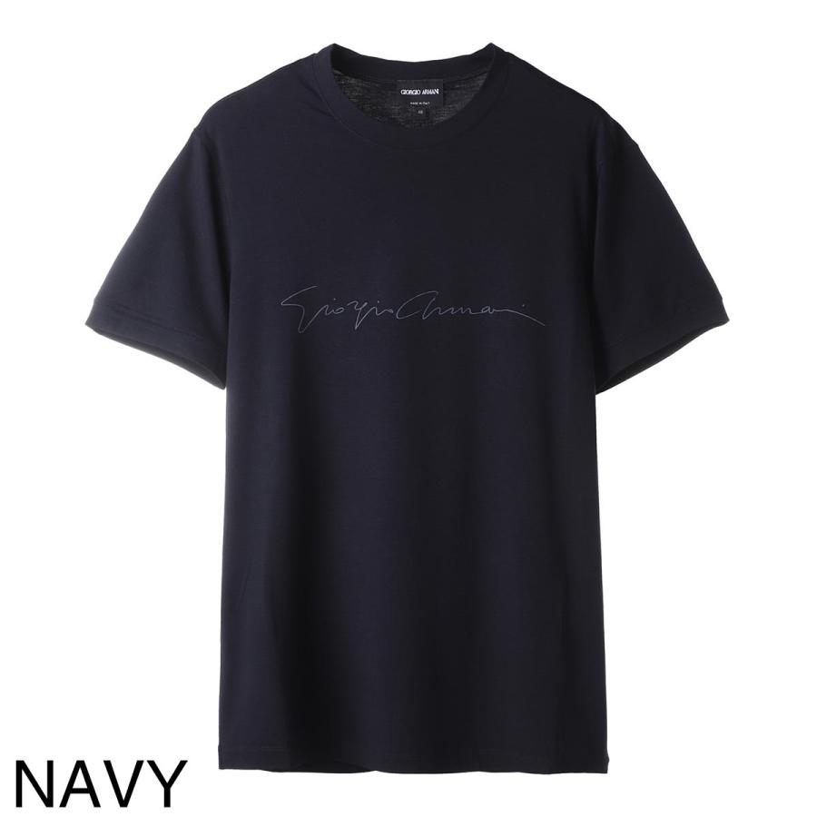 ジョルジオアルマーニ GIORGIO ARMANI クルーネック 半袖Tシャツ 大きいサイズあり メンズ 6gst56-sjp4z-ubsg