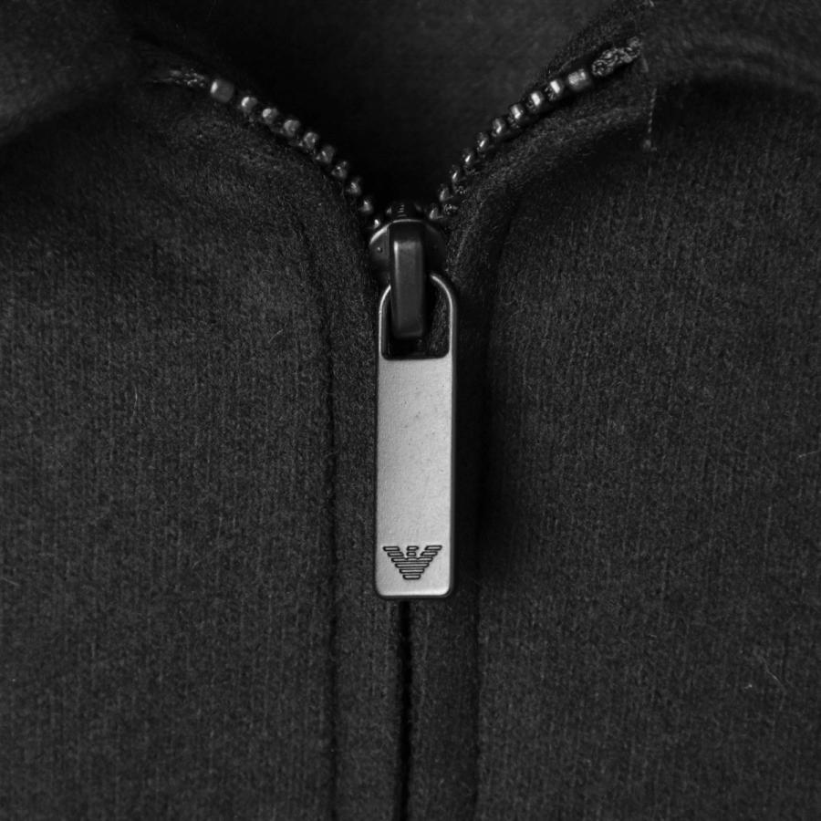 エンポリオアルマーニ ニットポロ 長袖 黒 50 L相当 EMPORIO ARMANI エンポリオアルマーニ ニット 長袖ポロシャツ メンズ