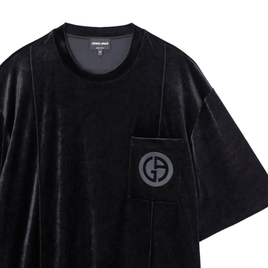 Giorgio Armani オーバーサイズ ストレッチ Tシャツ GIORGIO ARMANI ジョルジオアルマーニ クルーネックTシャツ