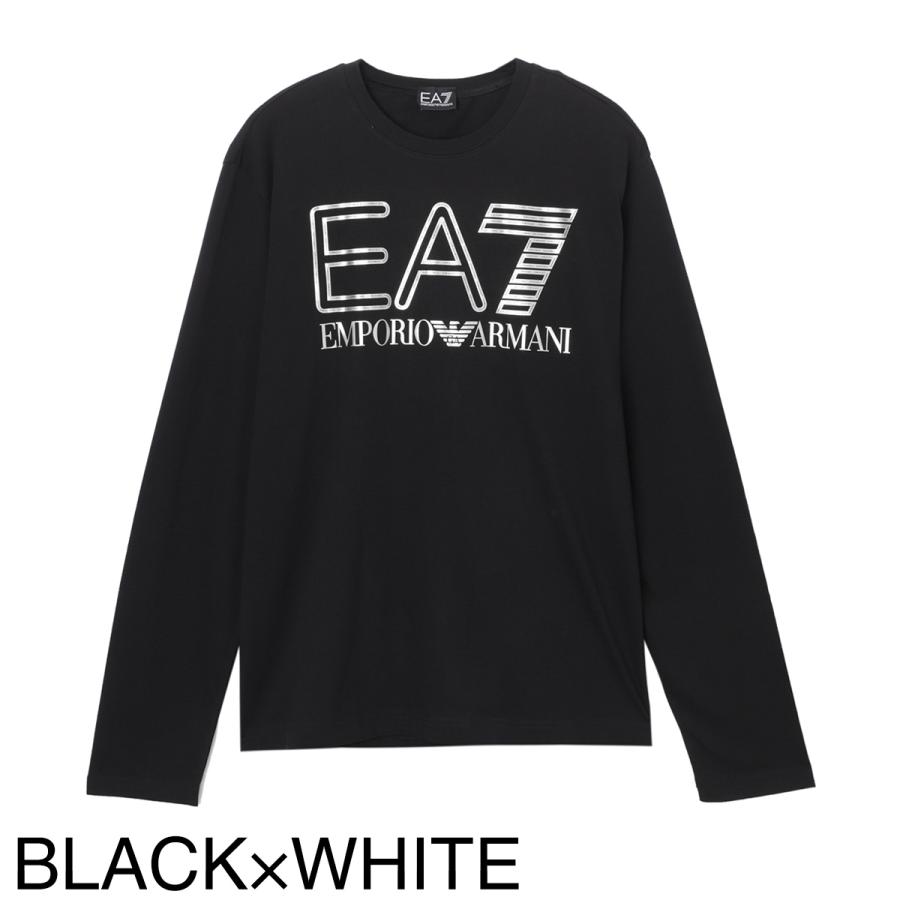 エンポリオアルマーニ EA7 EMPORIO ARMANI クルーネック 長袖Tシャツ LOGO SERIES メンズ 6rpt04-pjffz-0208｜mb-y｜09