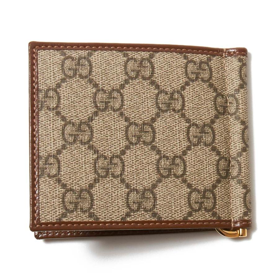 GUCCI（グッチ） マネークリップ ARIA GG Marmont ベージュ メンズ