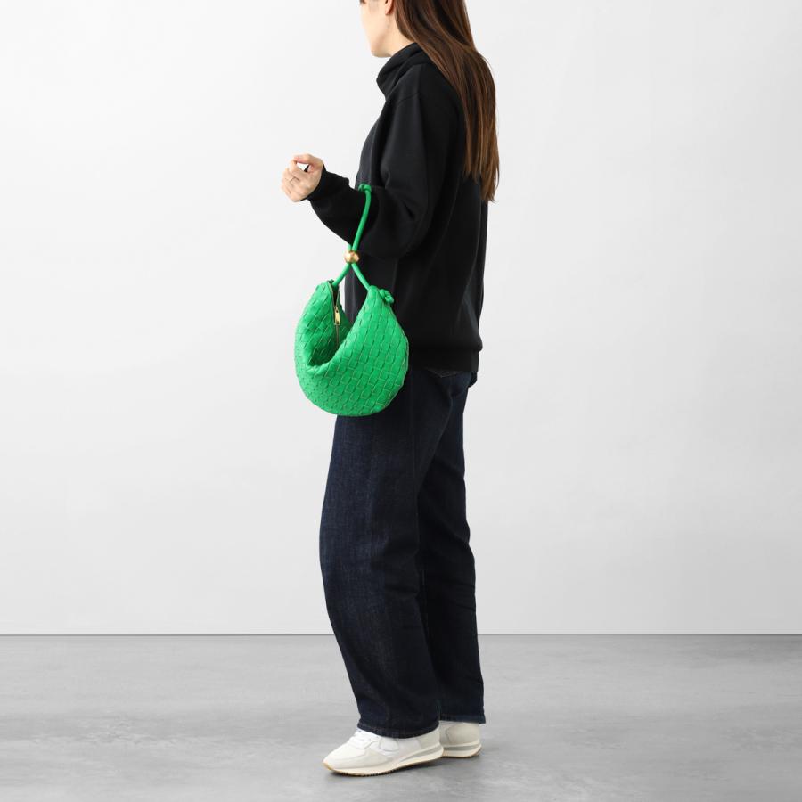BOTTEGA VENETA（ボッテガ・ヴェネタ） ハンドバッグ 2WAY MEDIUM TURN POUCH ショルダーバッグ グリーン ...
