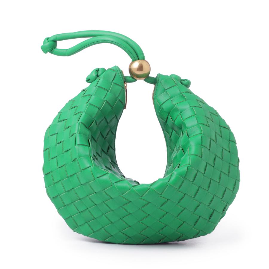 BOTTEGA VENETA（ボッテガ・ヴェネタ） ハンドバッグ 2WAY MEDIUM TURN POUCH ショルダーバッグ グリーン ...