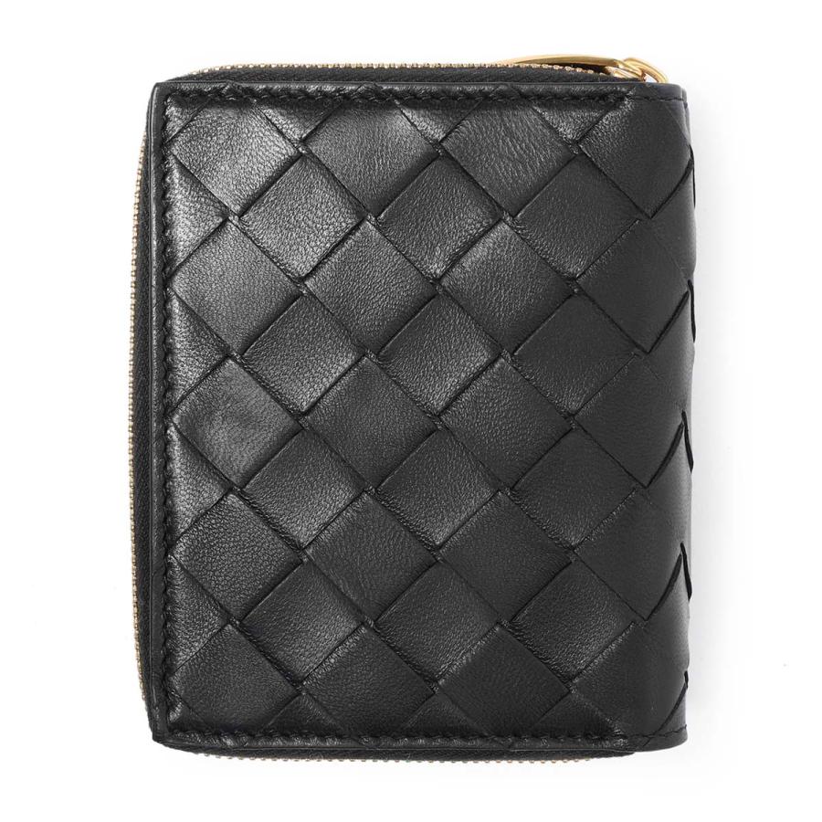ボッテガ・ヴェネタ 二つ折り財布 黒 BOTTEGA VENETA（ボッテガ・ヴェネタ） BOTTEGA VENETA 2つ折り財布