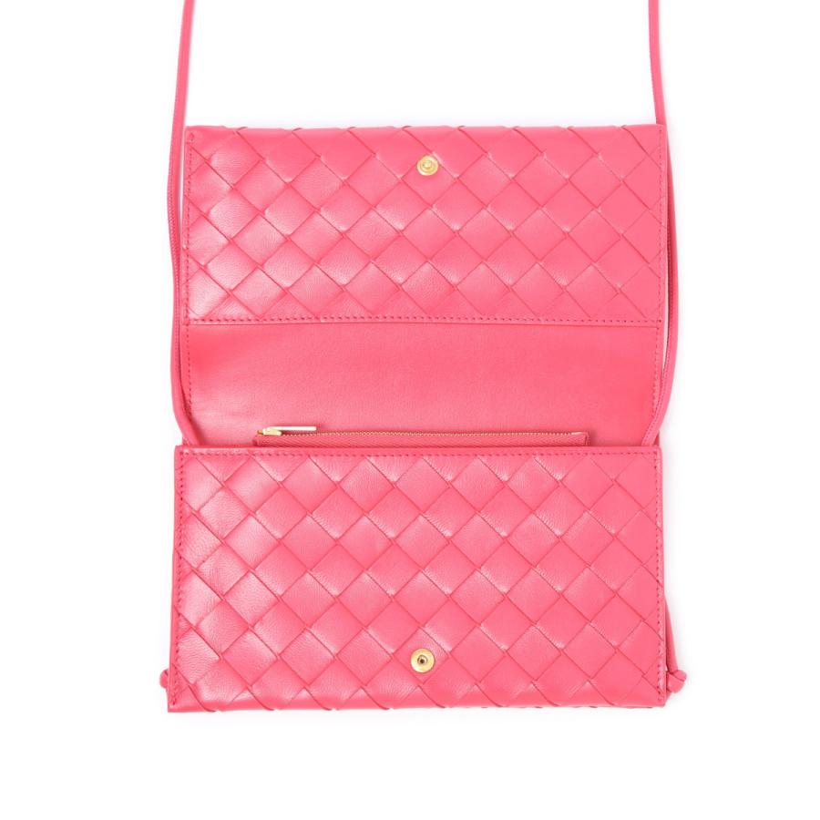 ボッテガヴェネタ BOTTEGA VENETA 長財布 ストラップ付き ロングウォレット レディース 708586-vcpp3-6420｜mb-y｜09