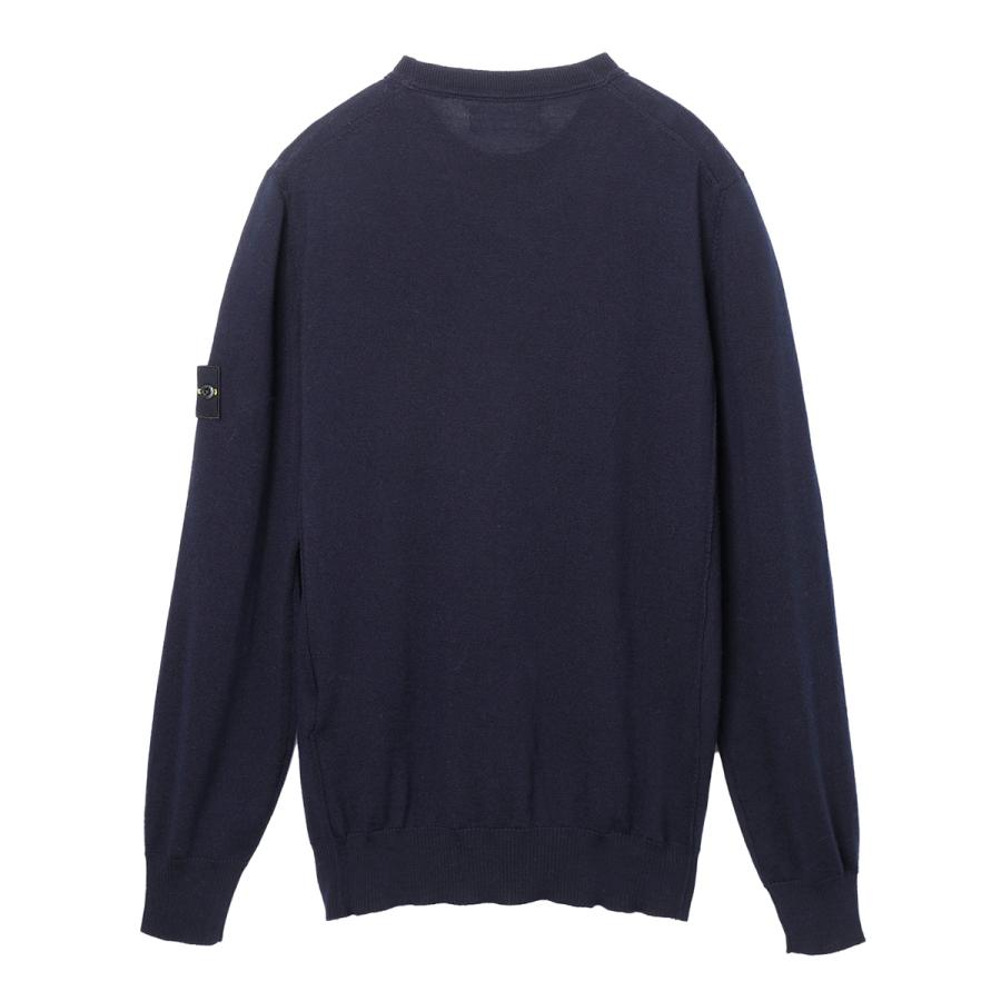 ストーンアイランド　クルーネックニット　ネイビー　XL STONE ISLAND（ストーン アイランド） クルーネックニット 524C4