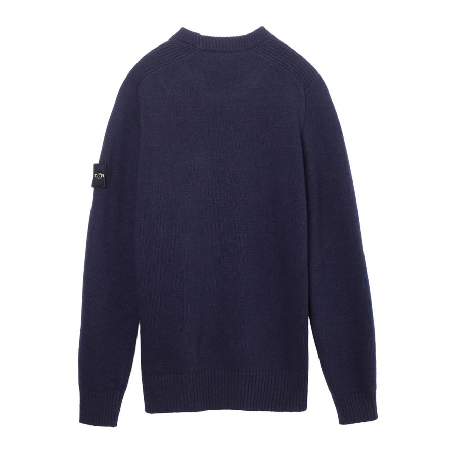 美品＊STONE  ニット XS ネイビー STONE ISLAND ストーンアイランド / ヴァージンウール100% クルー