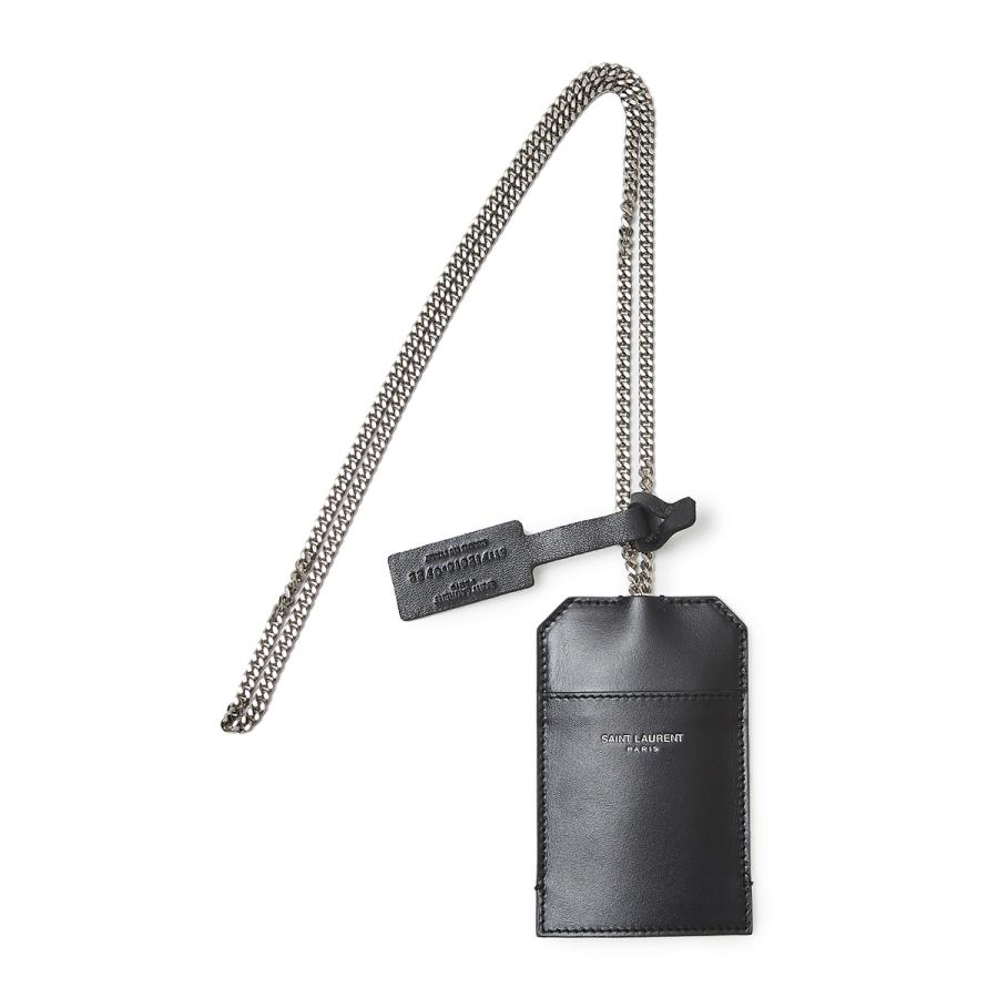 SAINT LAURENT サンローラン チェーン付きカードケース ブラック