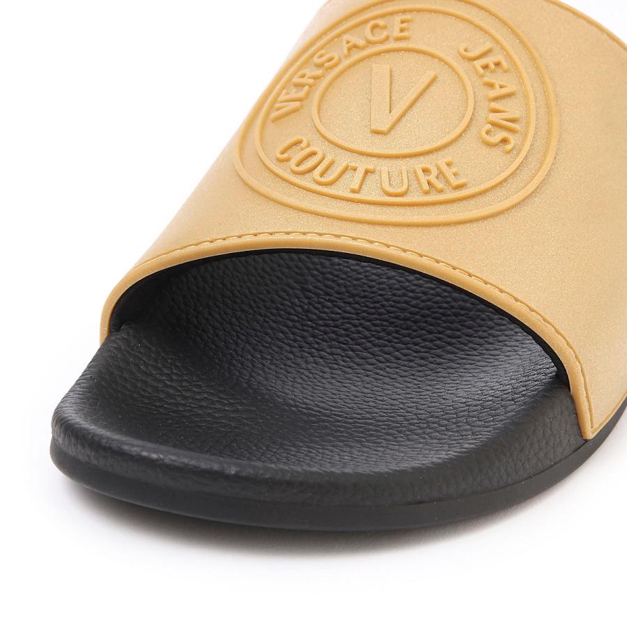 VERSACE ゴールド サンダル 箱付き VERSACE ヴェルサーチェ JEANS COUTURE サンダル 大きいサイズ