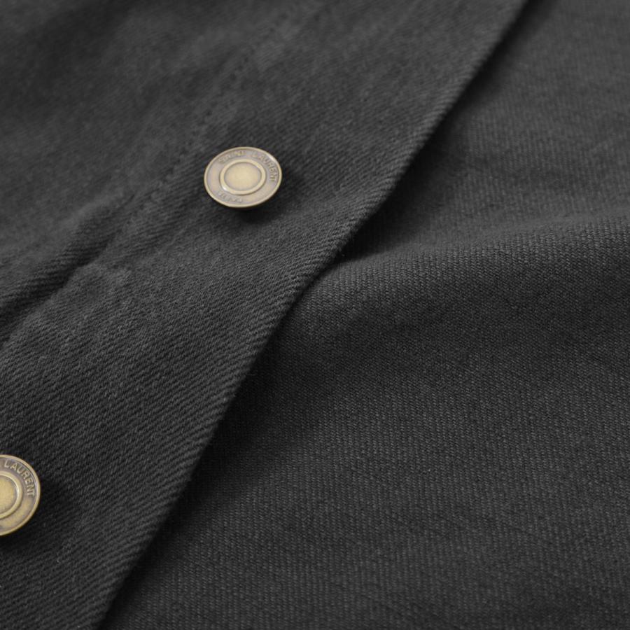 SAINT LAURENT サンローラン デニムジャケット ブラック メンズ 730958